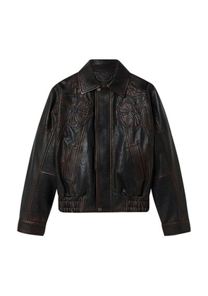Journey nappa leather bomber jacket