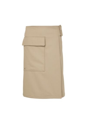 Utility buckle cotton skirt