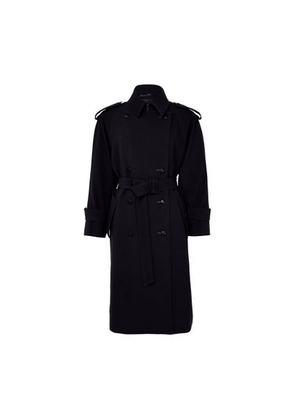 Longline belted coat