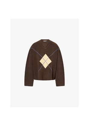 Womens Sisters & Seekers Bally Diamond Knitted Jumper