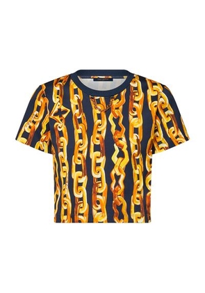 Chain Print Crop Top