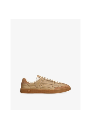 Mens Amiri Pacific Bones Leather Trainers