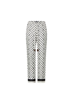 3D Monogram Stripe Accent Pajama Pants