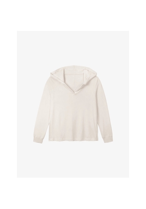 Womens The White Company Lightweight Cotton Slub Hoody