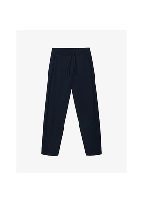 Womens The White Company Travel Tapered-Leg Cotton Trousers