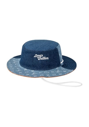 Denim Patchwork Explorer Reversible Bucket Hat