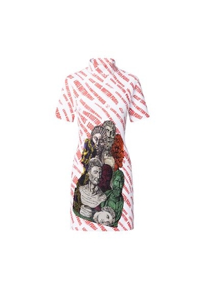 Slanted Signature Bust Jacquard Dress