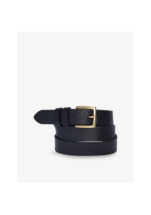 Womens The White Company Square-Buckle Leather Belt