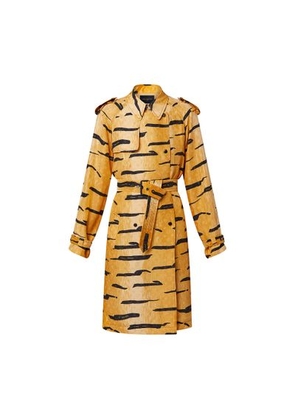 Tiger Print Trench Coat