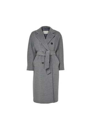 Madame belted maxi coat
