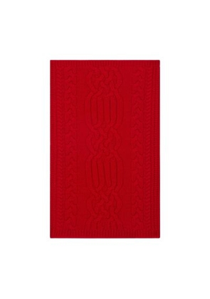 Cashmere cable knit neck warmer