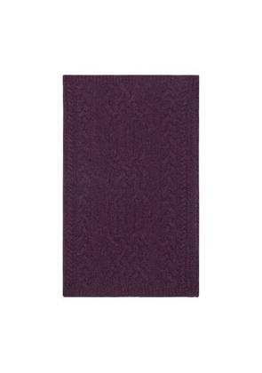 Cashmere cable knit neck warmer