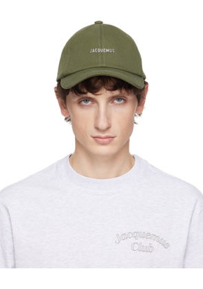 JACQUEMUS Khaki 'The Gadjo' Baseball Cap