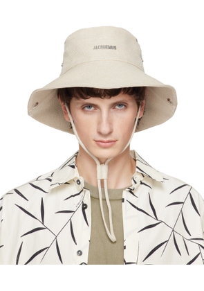 JACQUEMUS Off-White La Croisière 'The de-Nîmes' Denim Bucket Hat