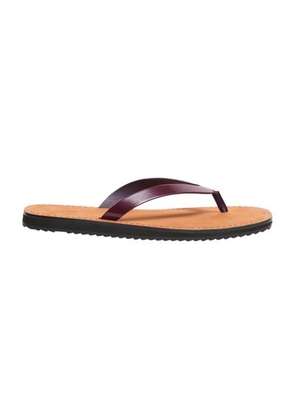 City leather thong sandals