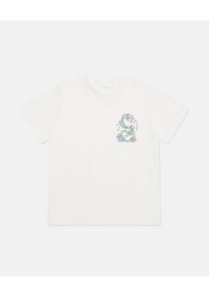 Stella McCartney - Stella Vine Graphic T-Shirt, Woman, Ivory, Size: 8