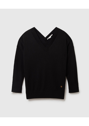 Stella McCartney - V-Neck Long Sleeved Jumper, , Size: S