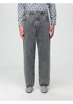 Etro jeans in denim with embroidered logo