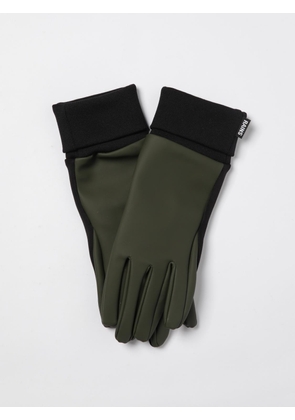 Gloves RAINS Men color Green