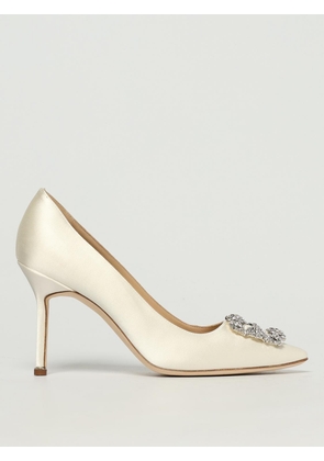 Pump MANOLO BLAHNIK Woman color Cream