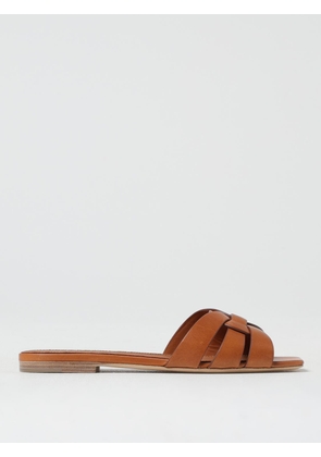 Heeled Sandal SAINT LAURENT Woman color Brown
