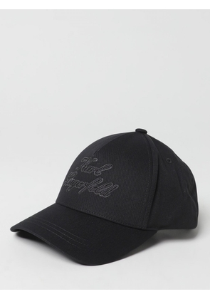 Hat KARL LAGERFELD Men color Black