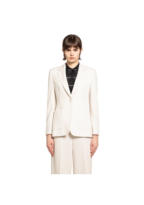 Single-breasted Wool Piqué Blazer