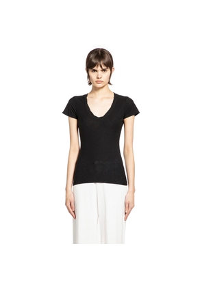Sheer Slub Casual V Neck Tee
