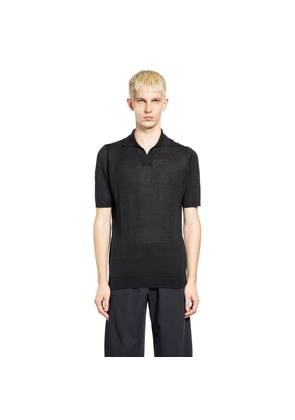 Cotton Linen Knit Polo