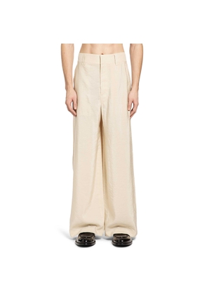 Straight Taillored Pants in Dry Silk