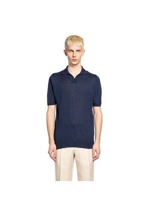 Cotton Linen Knit Polo