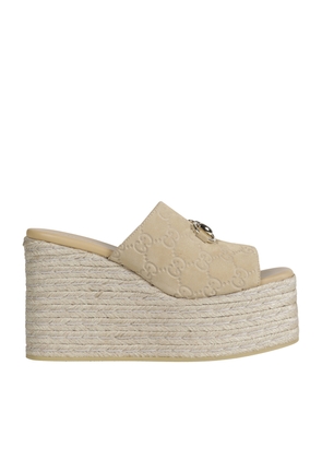 GG Suede Espadrilles