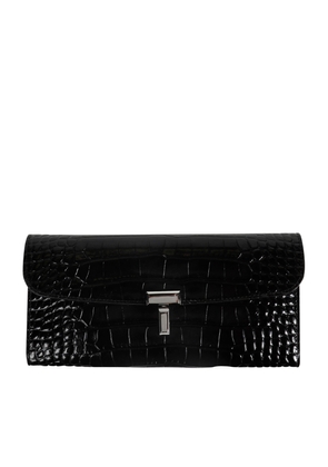 T-lock Croco-Embossed Wallet