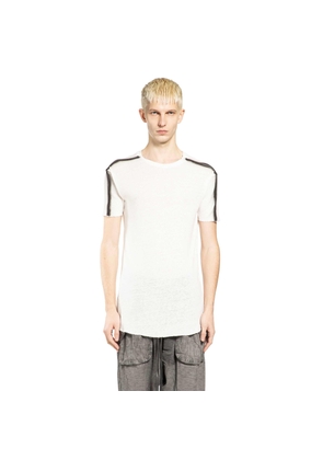 Spliced Viscose Linen T-Shirt