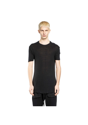 Spliced Viscose Linen T-Shirt