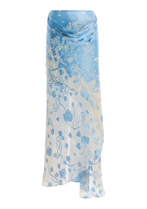Christopher Esber Exclusive Draped Burnout Maxi Skirt - Moda Operandi