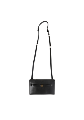 Belted Leather Crossbody Bag