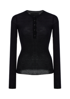 NILI LOTAN Bijoux Wool-Silk Sweater - Moda Operandi