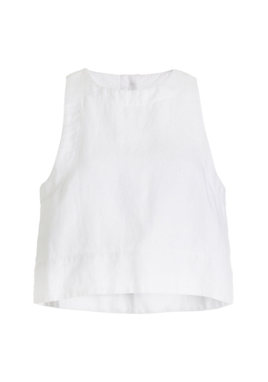 Posse Exclusive Poppy Linen Cropped Top - Moda Operandi