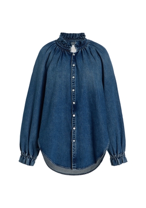 Citizens of Humanity x Bloom Farm Exclusive Loretta Ruffled Denim Shirt - Moda Operandi