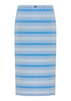 Prada Cotton Pique Midi Skirt - Moda Operandi
