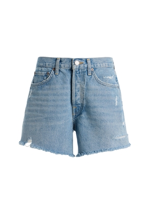 Agolde Parker Long Denim Shorts - Moda Operandi