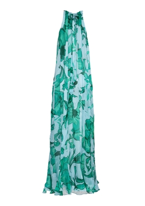 Francesca Miranda Exclusive Ivy-Printed Silk Gown - Moda Operandi