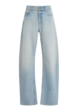 EB Denim Alida Stretch Mid-Rise Bowed Jeans - Moda Operandi