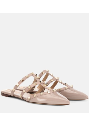 Valentino Garavani Valentino Garavani Rockstud patent leather slippers