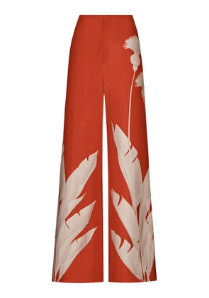 Andres Otalora Dandelion Scuba Wide-Leg Pants - Moda Operandi