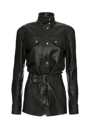 Magda Butrym Belted Leather Bodysuit - Moda Operandi