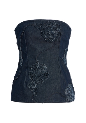 ROTATE Strapless Denim Top - Moda Operandi