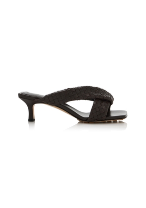 Bottega Veneta Riva Intecciato Leather Sandals - Moda Operandi