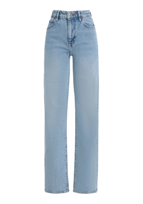 FRAME The Ruler Stretch High-Rise Straight-Leg Jeans - Moda Operandi